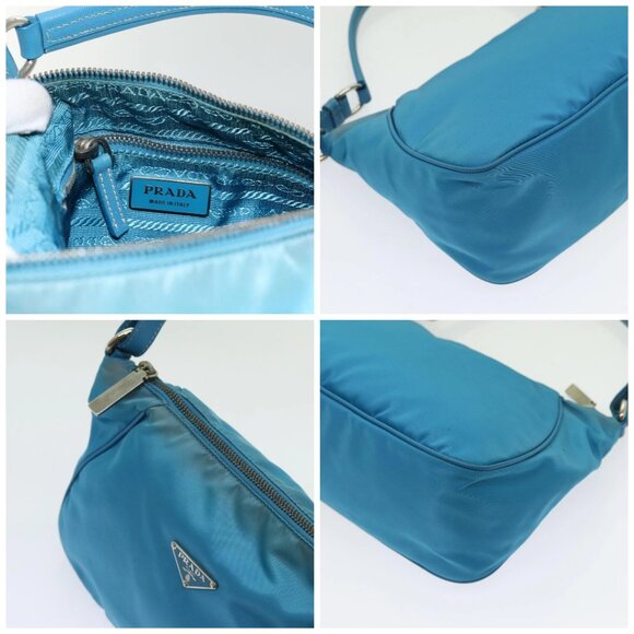PRADA Accessory Pouch Nylon Light Blue Auth - Picture 11 of 15